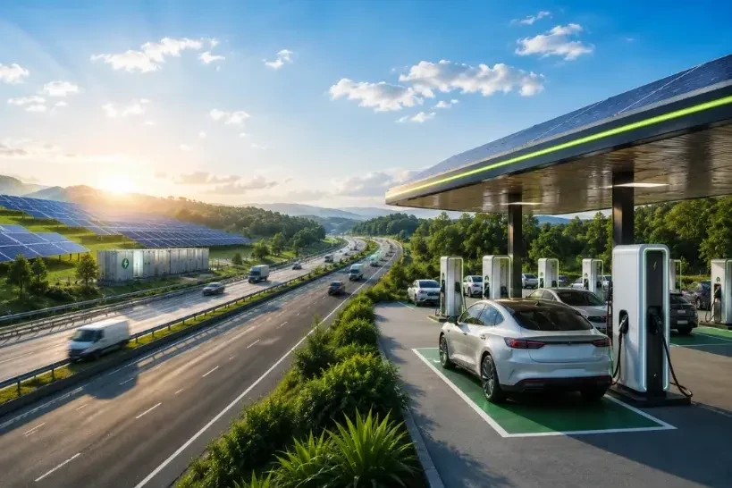 Infraestrutura completa de Eletroposto Solar JPNR Negócios